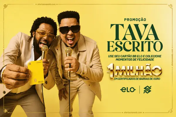 promoção tava escrito bb elo
